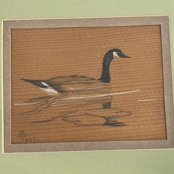 Duck Hand Colored On Cedar Picture - Picture 2 of 5